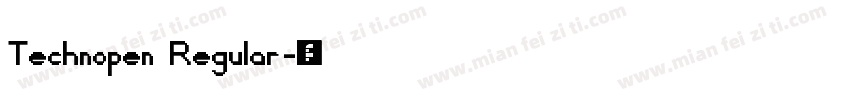 Technopen Regular字体转换